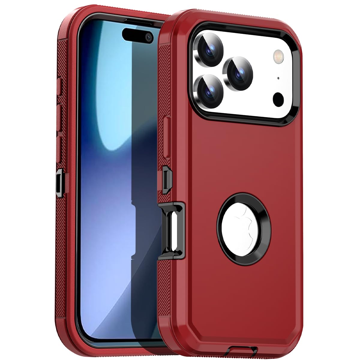 Iphone 17 Pro Case,Heavy Duty Drop Protection Full Body Rugged Shockproof/Drop P