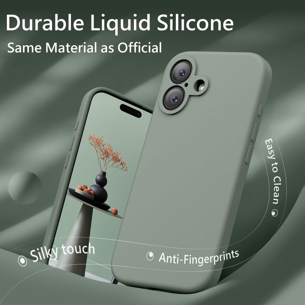 for iPhone 17 Case, Compatible with MagSafe, [Integrated Silicone Camer