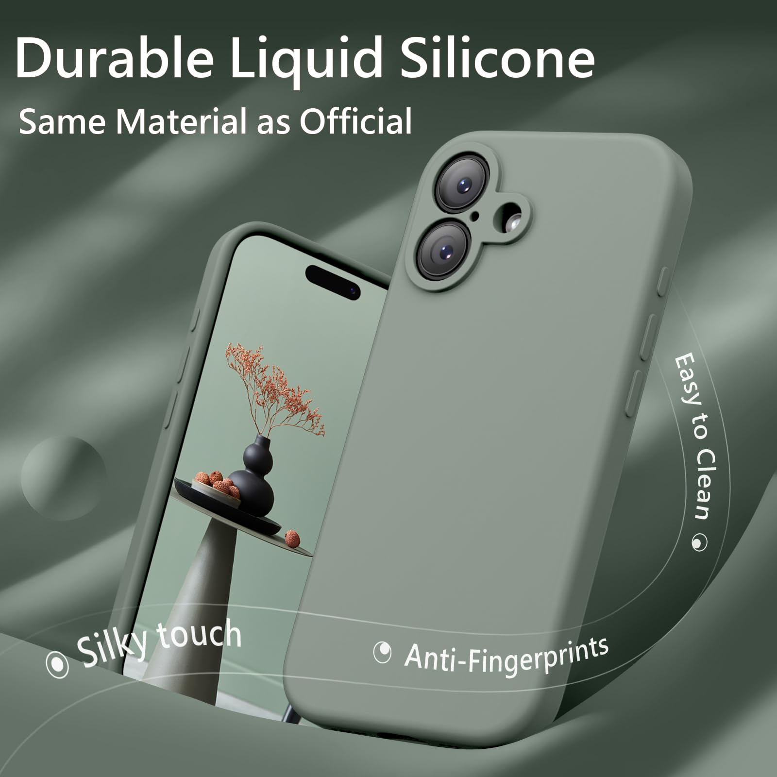 for iPhone 17 Case, Compatible with MagSafe, [Integrated Silicone Camer
