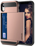 Case for iPhone XR Case Wallet Card Holder Sliding Cover Credit Card Slot ID Poc