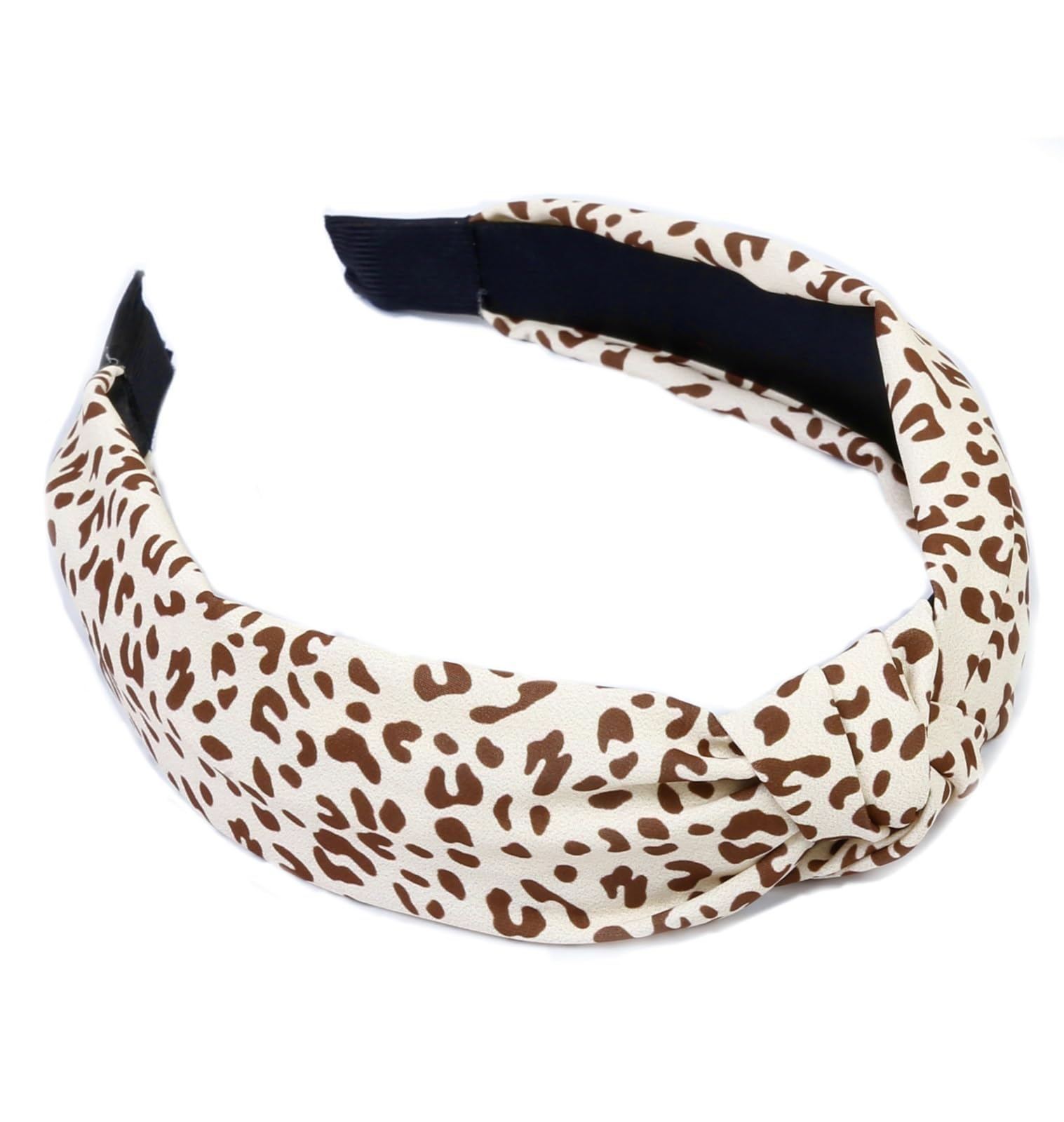Fashion Hairbands and Hair Hoops: Non-Slip Top Knot Headbands with Leopard Print