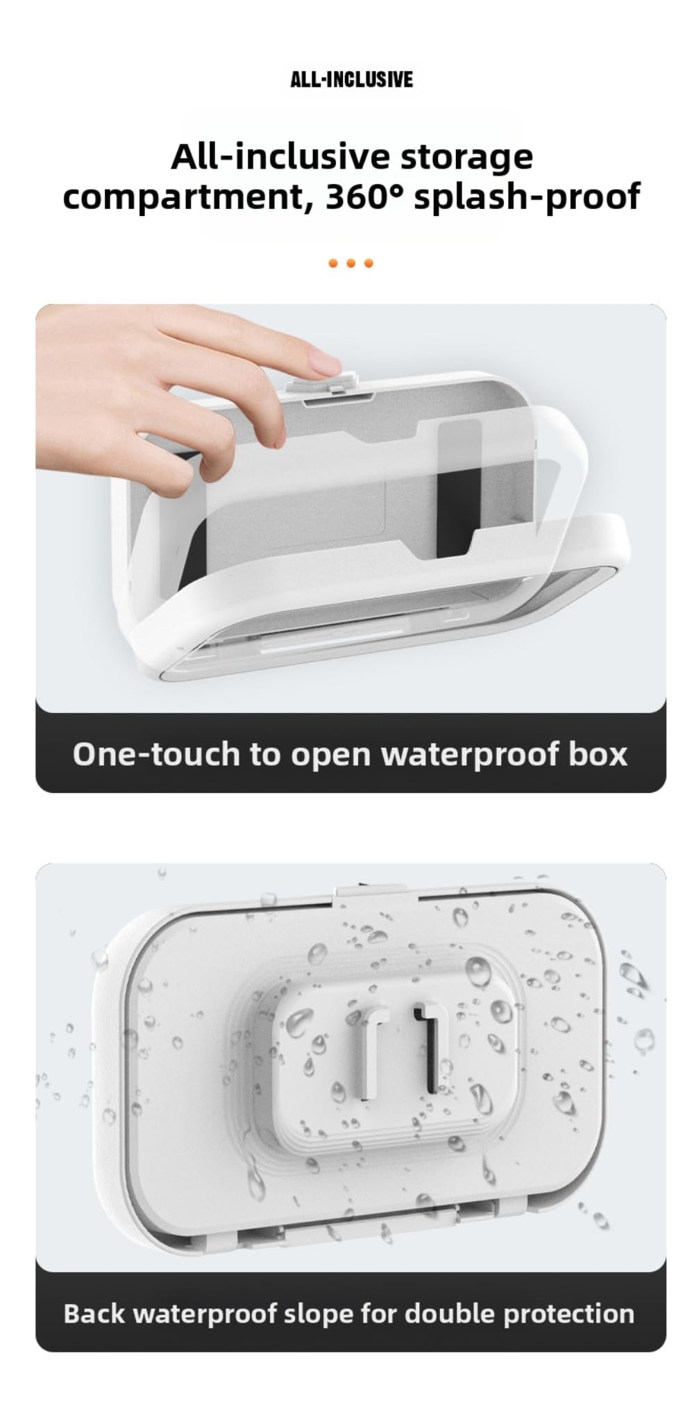360° Rotatable Waterproof Phone Holder - Extendable Design for Ultimate Convenie