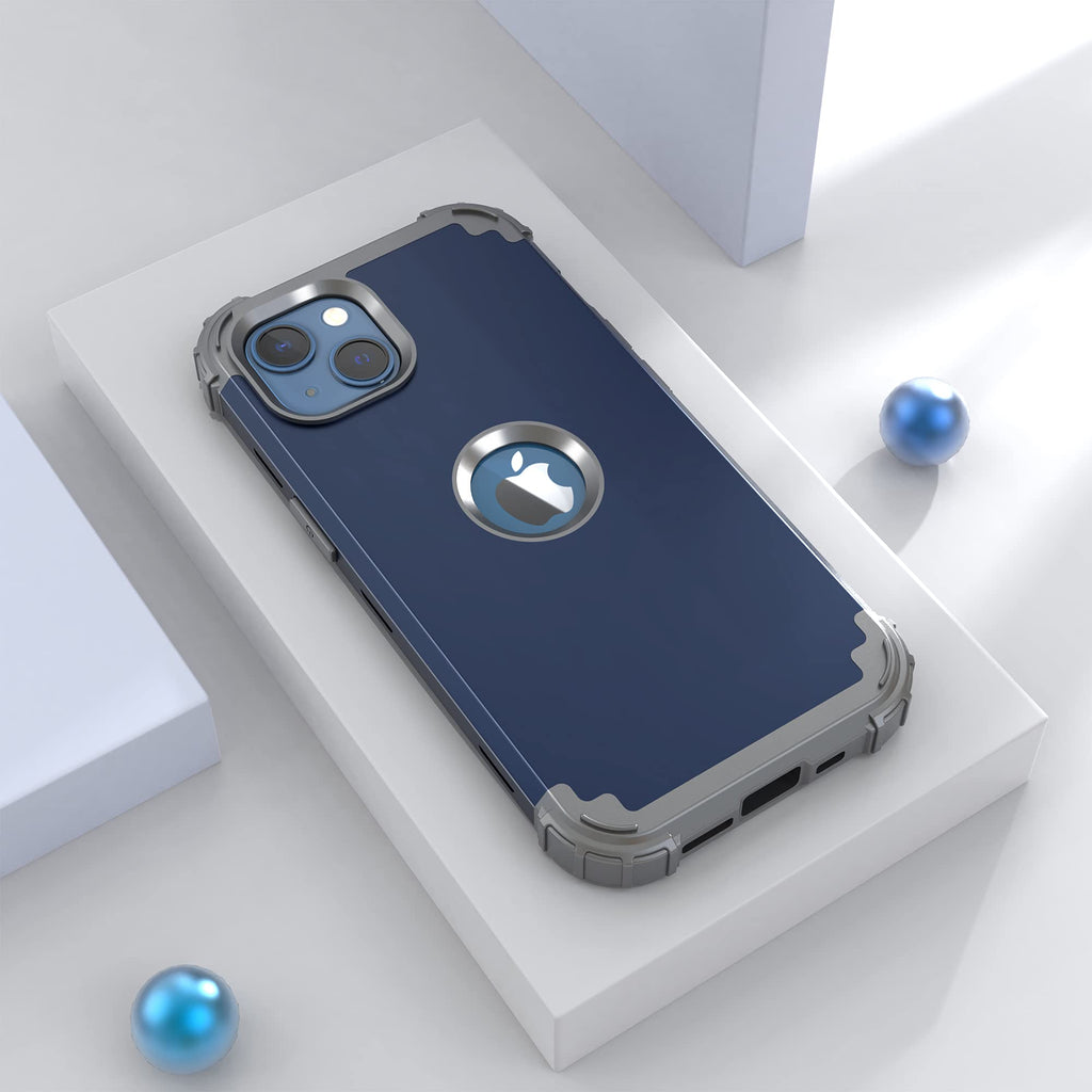 for iPhone 13 Case with Screen Protector, for iPhone 14 Case, Hybrid Shockproof