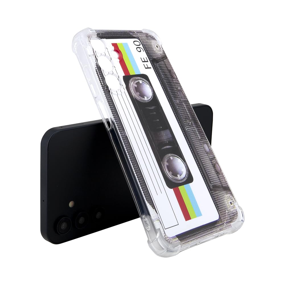 Phone Case Compatible with Galaxy A15 5G,80s Type Music Cassette Soft TPU Cover