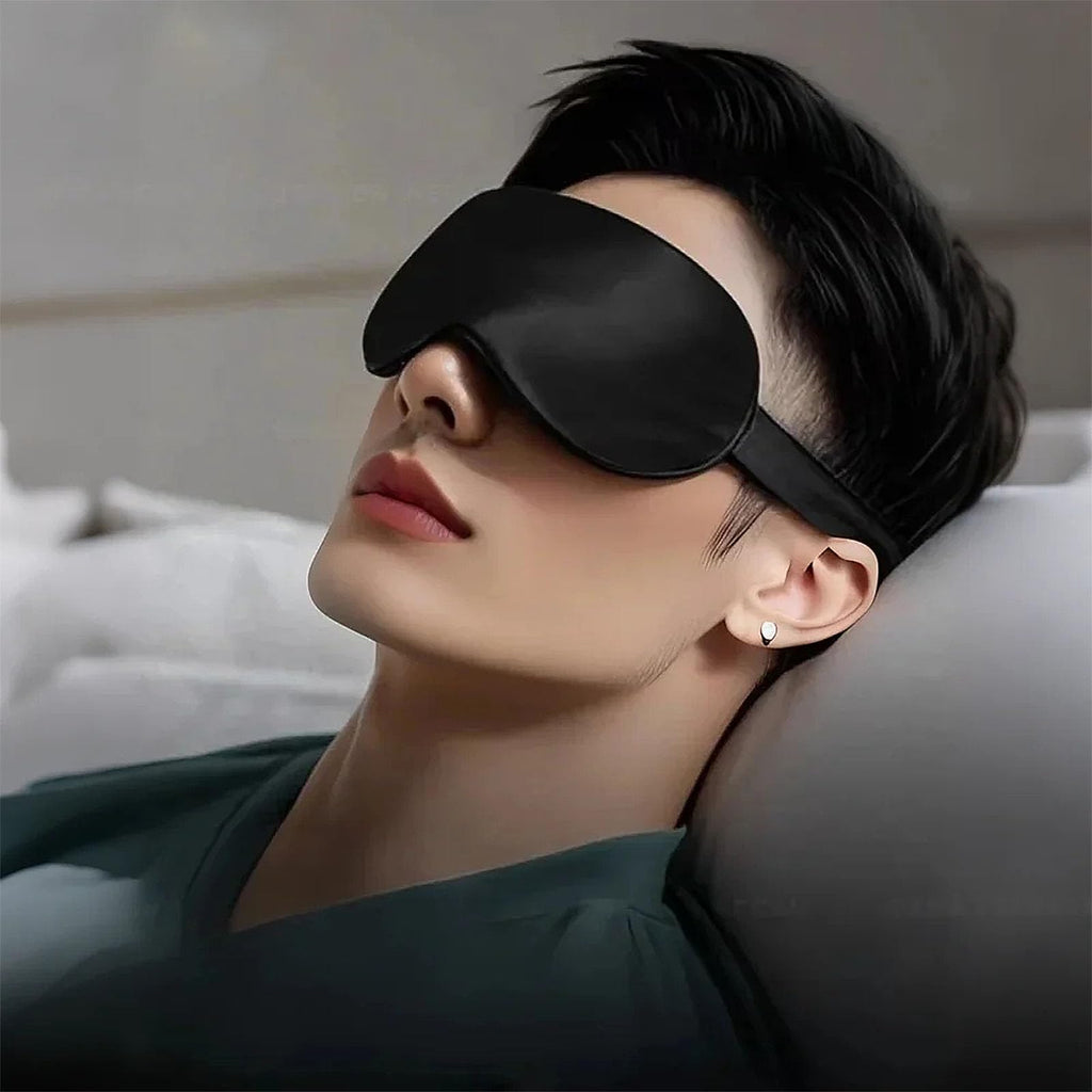 Sleep Mask for Women & Men, 100% Blackout Silky Eye Cover, Zero Eye Pressur
