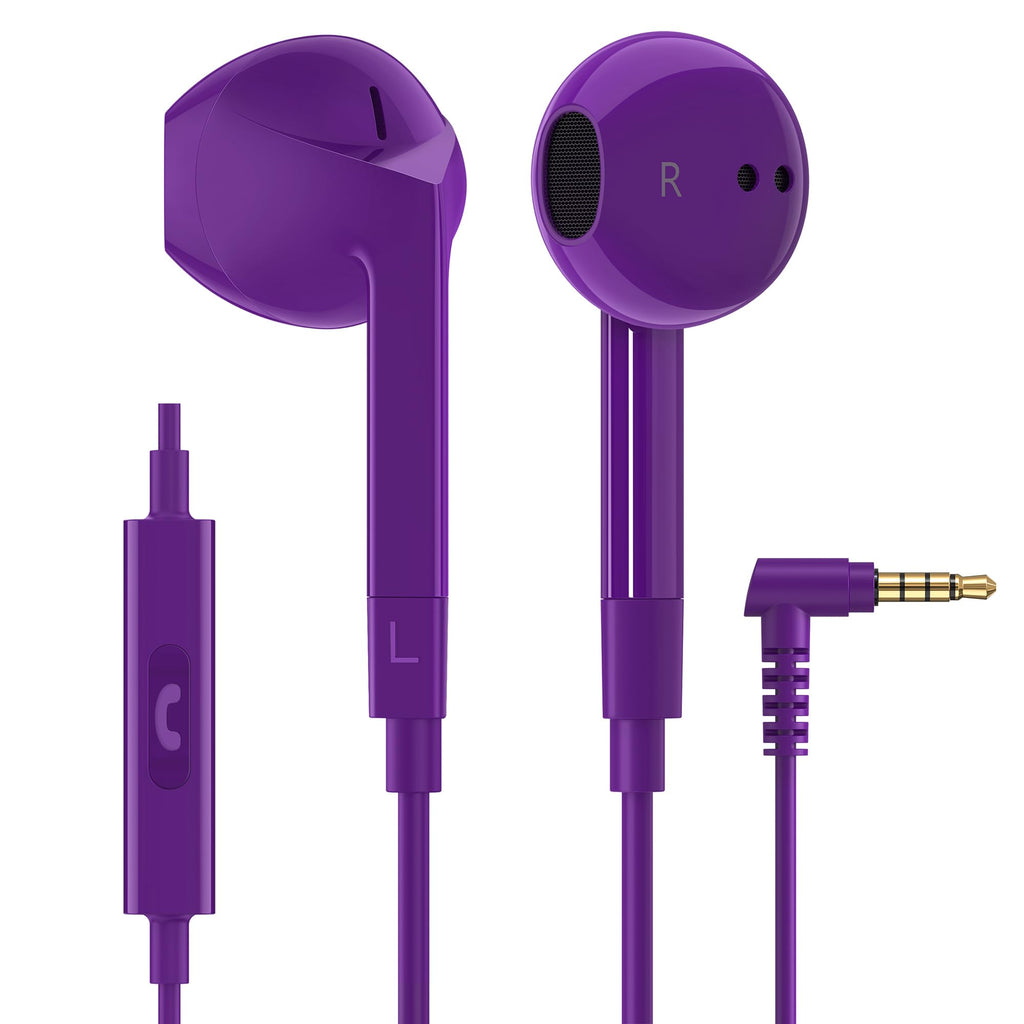 Wired Earbuds in-Ear Headphones, 5 Year Warranty, Earphones with Microphon