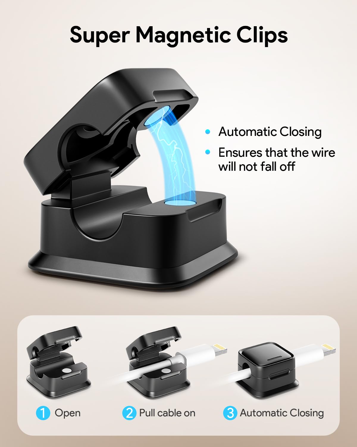 Cord Organizer Holder,Costop Strong Adhesive Desk Cable Managem
