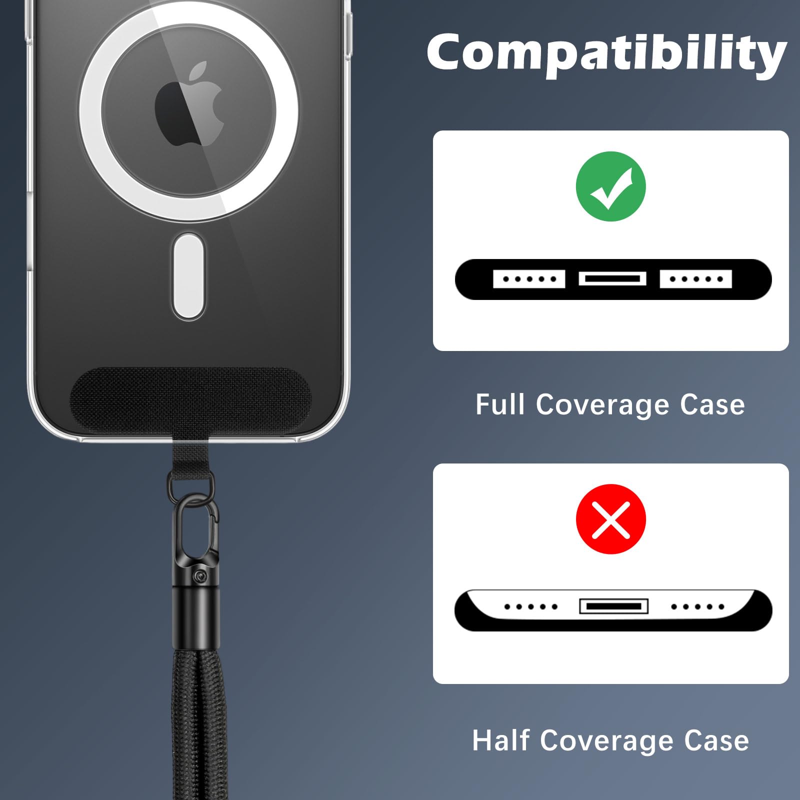Phone Wrist Strap Anti-Theft, Adjustable Phone Wrist Lanyard With 360° Rotating