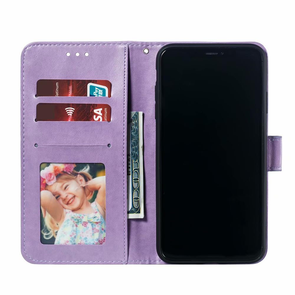 for Samsung Galaxy A16 Case Wallet with Card Holder Kickstand Magnetic Soft Leat