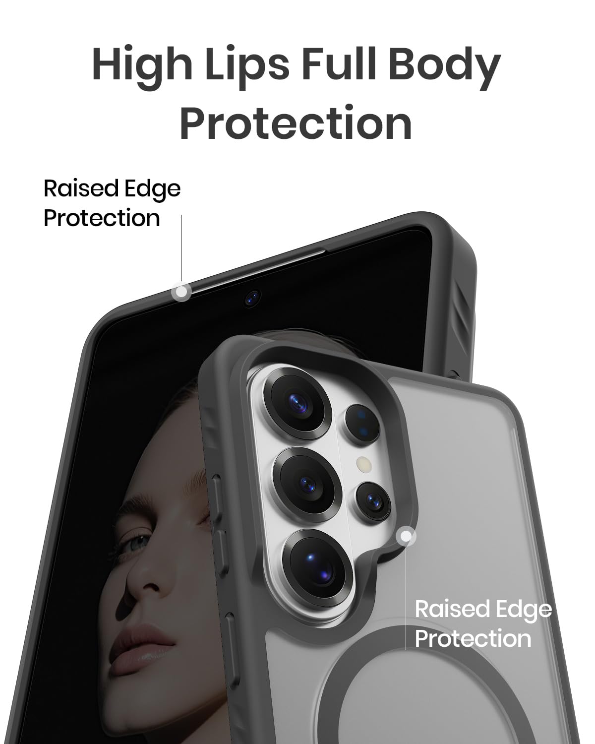 Magnetic for Samsung Galaxy S26 Ultra Case with Kickstand, Compatible with Mag-S