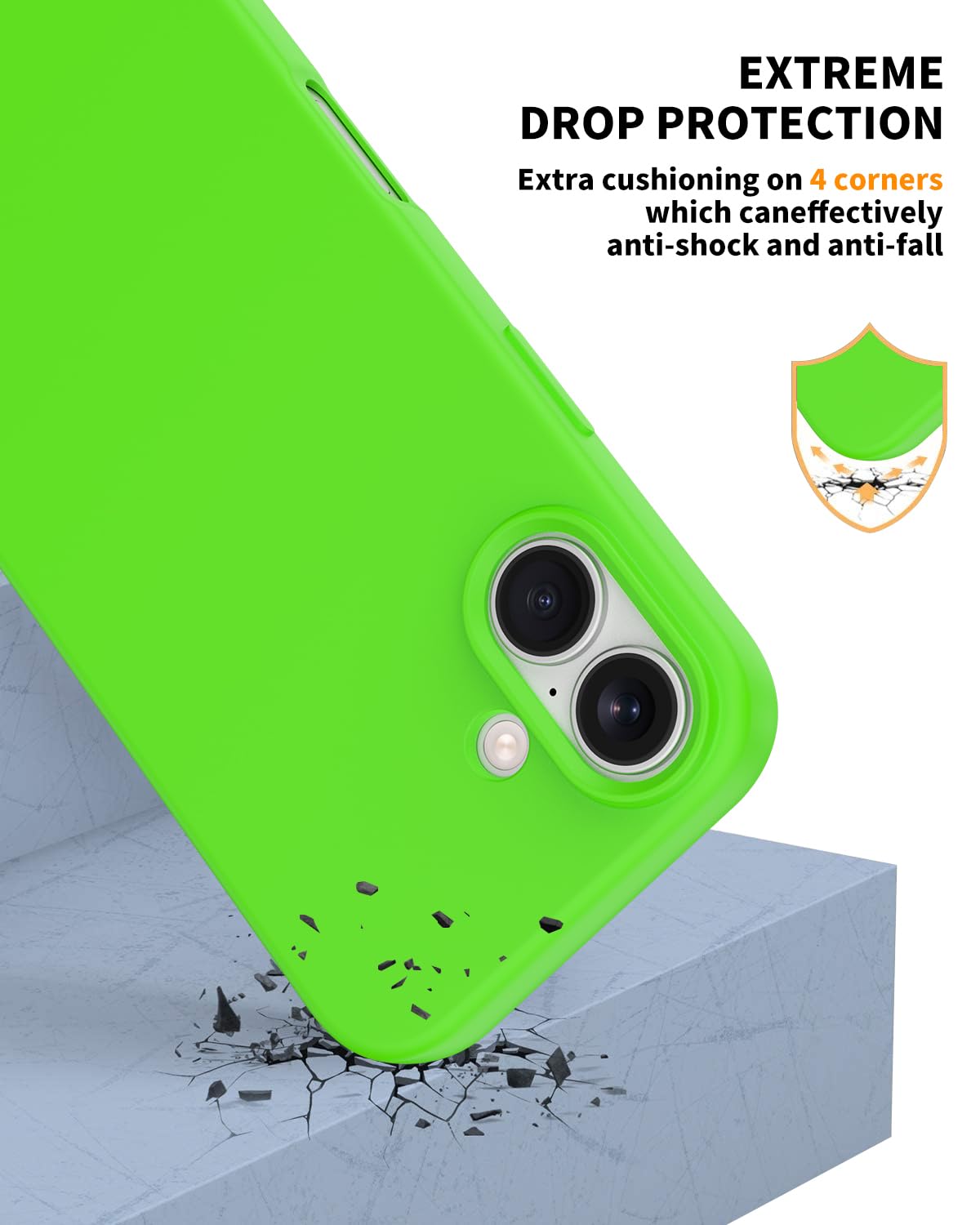 17 Case, Shockproof Liquid Silicone Protective Phone Case With Soft Anti-Scratch