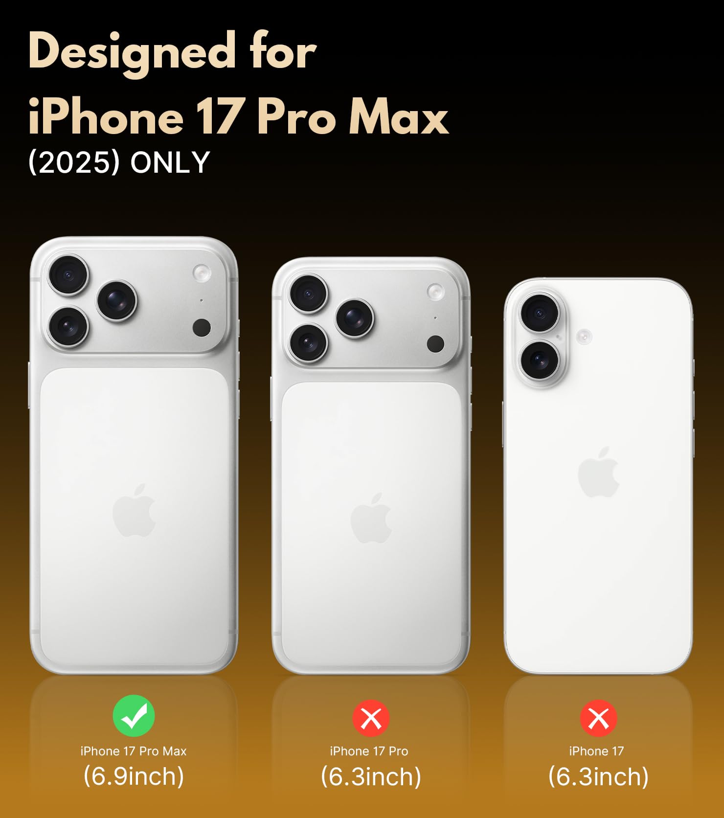 Case For Iphone 17 Pro Max - Magsafe Compatible, Military-Grade Drop Protection