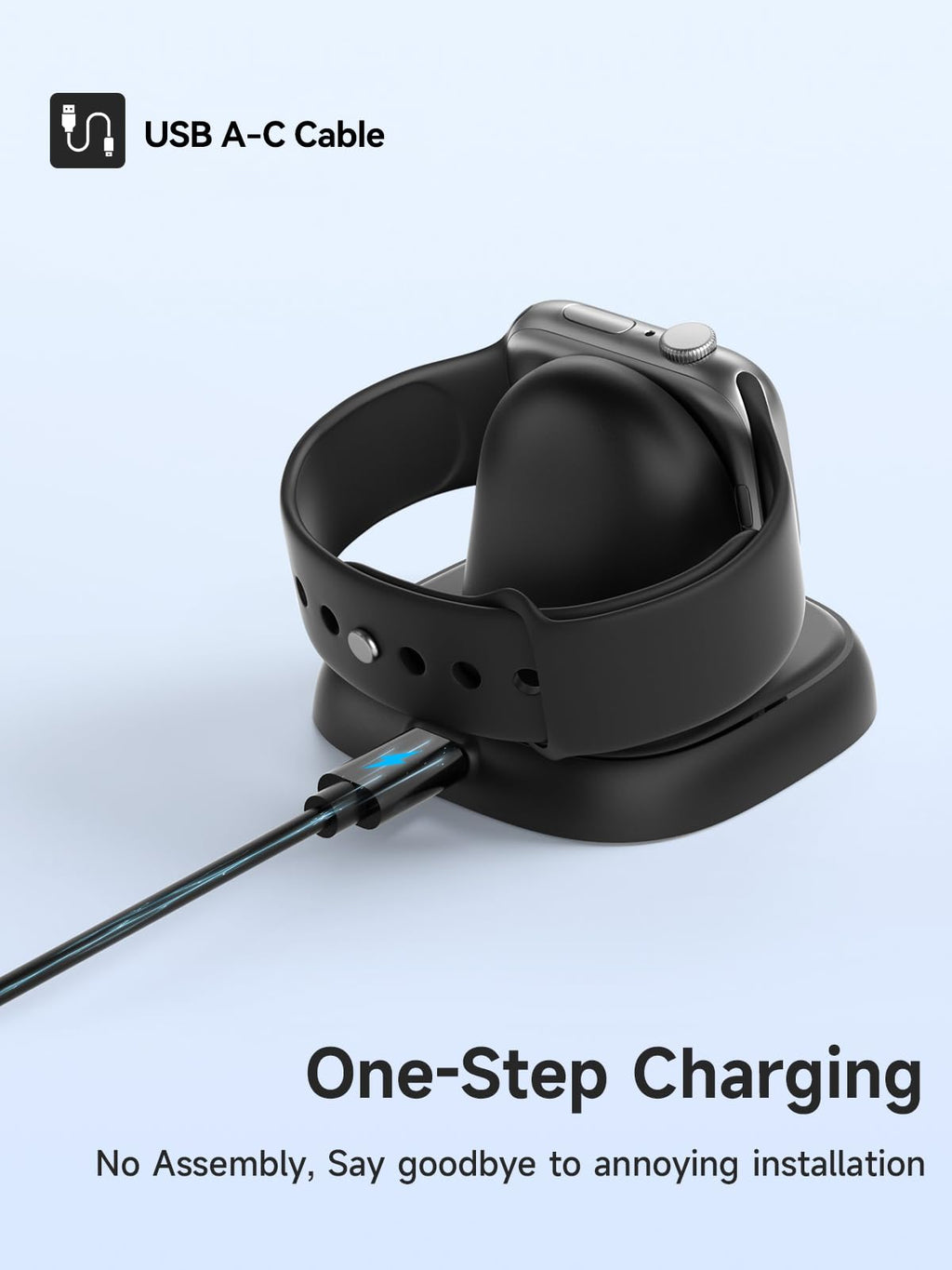 for Apple Watch, Portable Watch Charger for iWatch with USB C Cabl