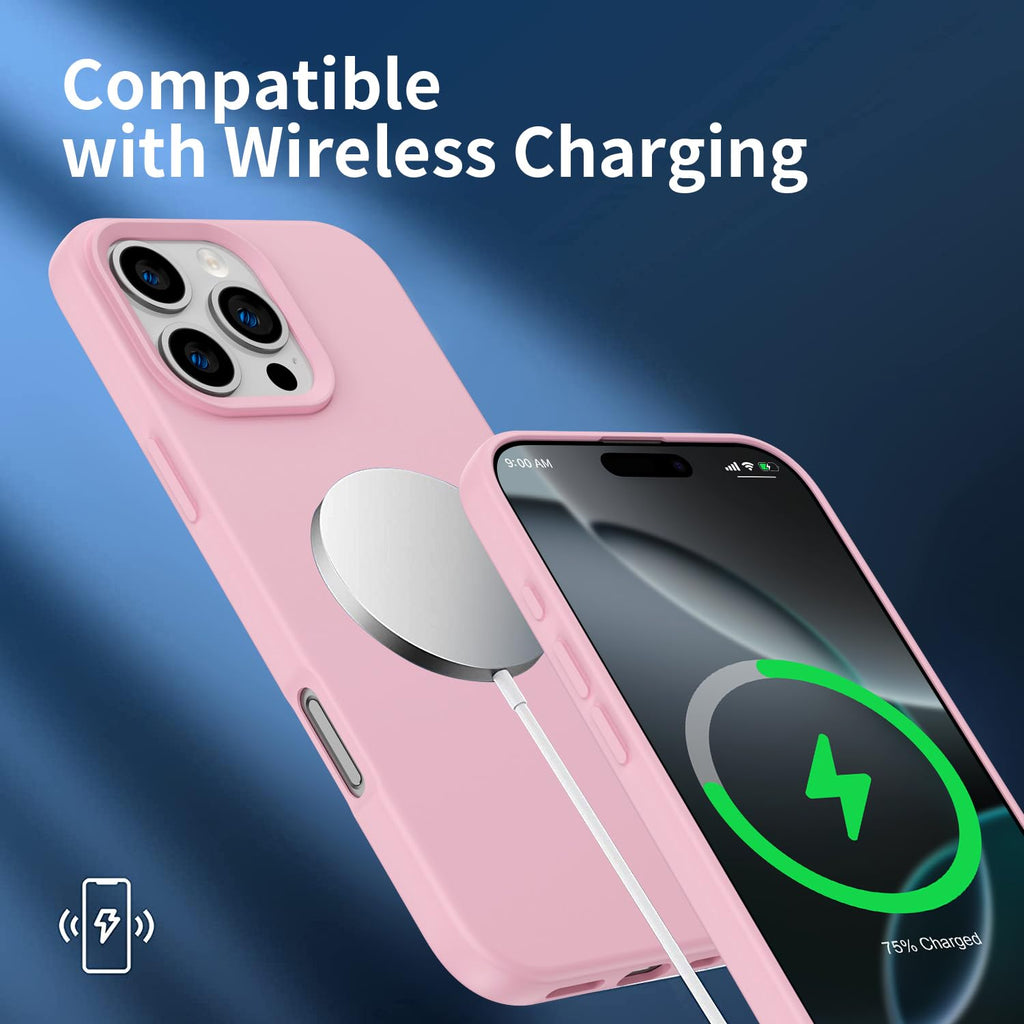 For Iphone 16 Pro Case, Silicone Ultra Slim Shockproof Phone Case With Soft Anti