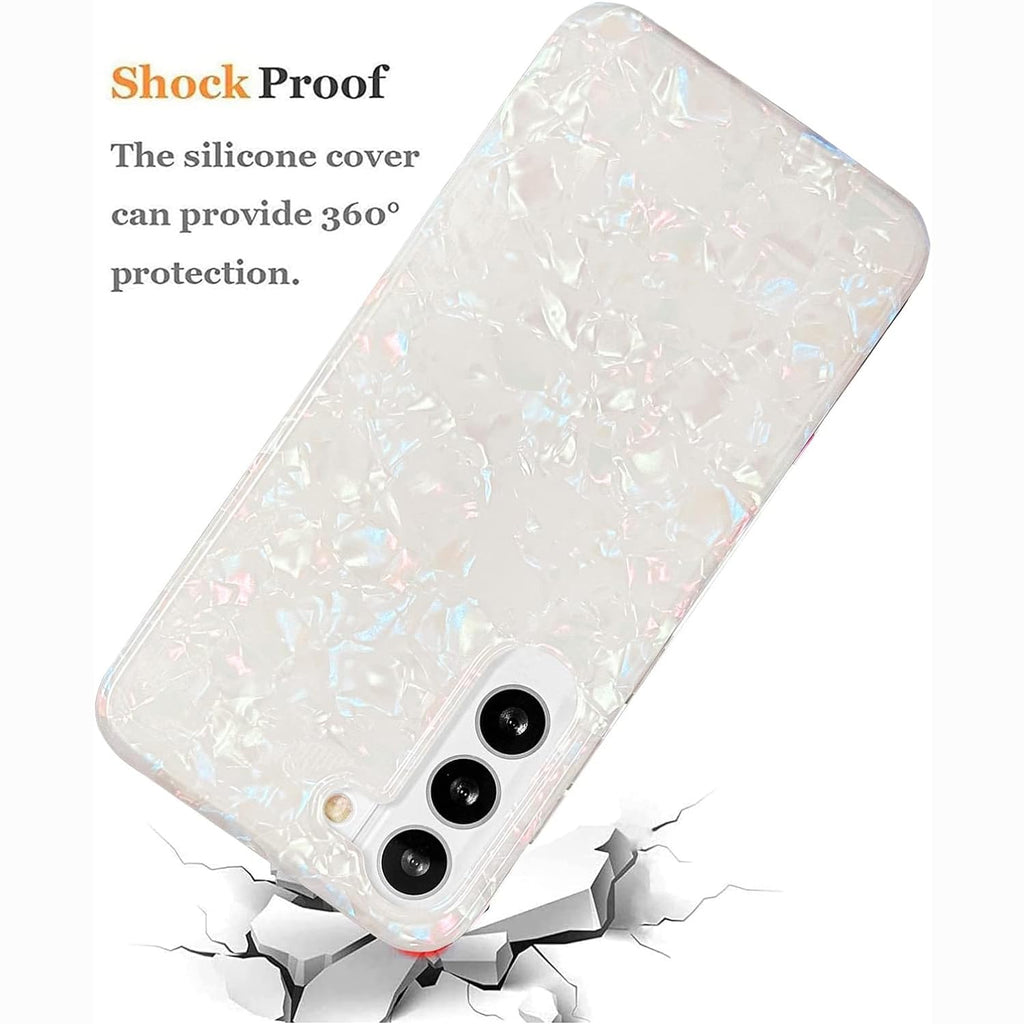 Galaxy S23 Plus Case 5G 6.6-inch, Luxury Sparkle Glitter Translucent Clear Opal