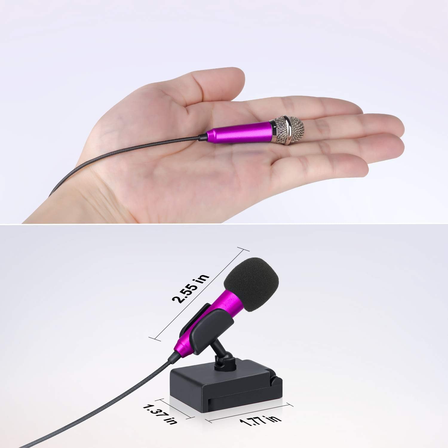 Portable Vocal/Instrument Microphone for Voice Video Recording Singing,Vlog