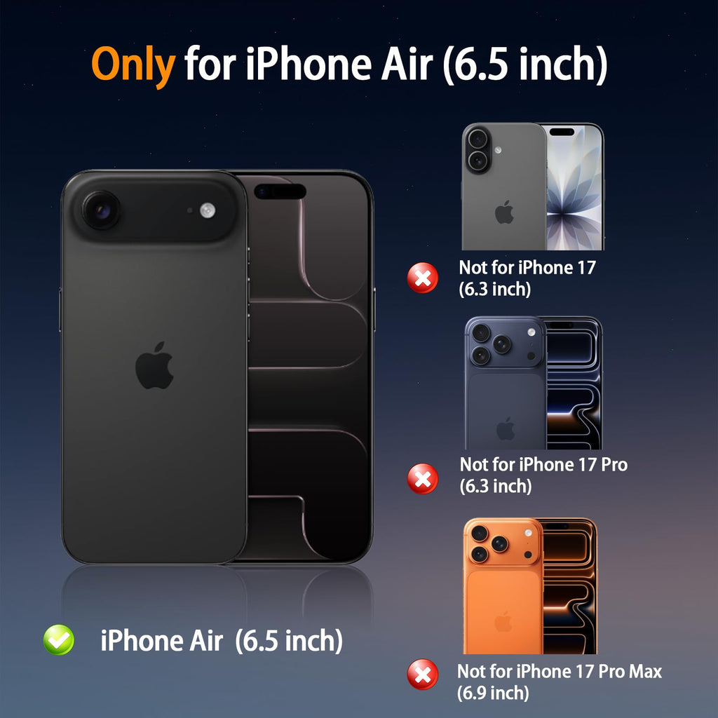 Case for iPhone Air Case,Shockproof Protective Hard Back Slim Phone Case,F