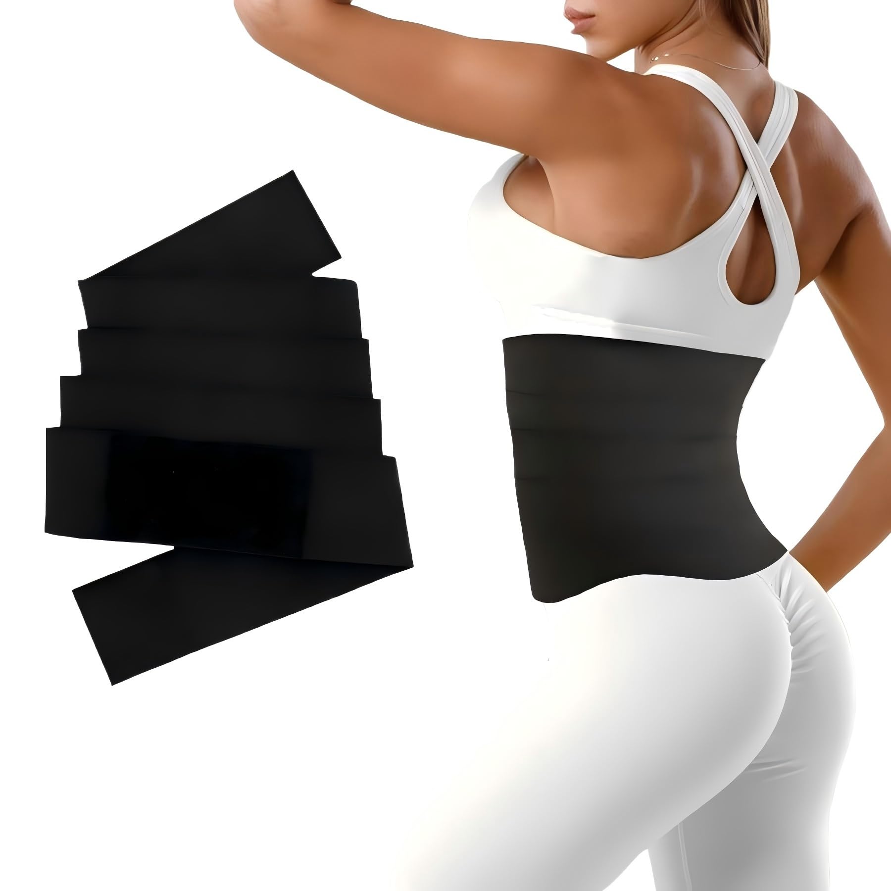Trainers For Women Belly Fat,Postpartum Belly Wrap For Tummy Control,Banda