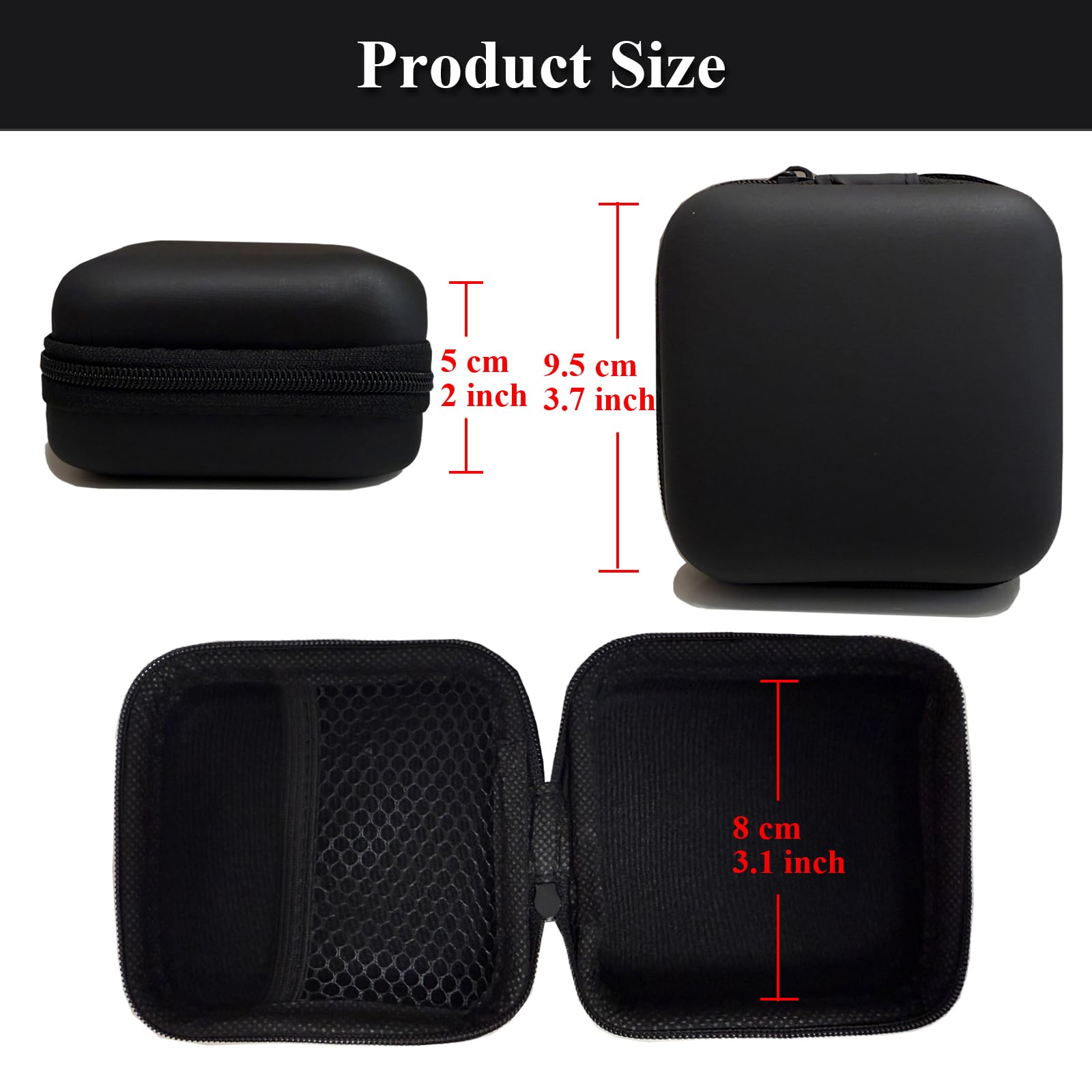 Waterproof Charger Organizer Case — Small Cable Pouch Bag for USB Drives, Earpho