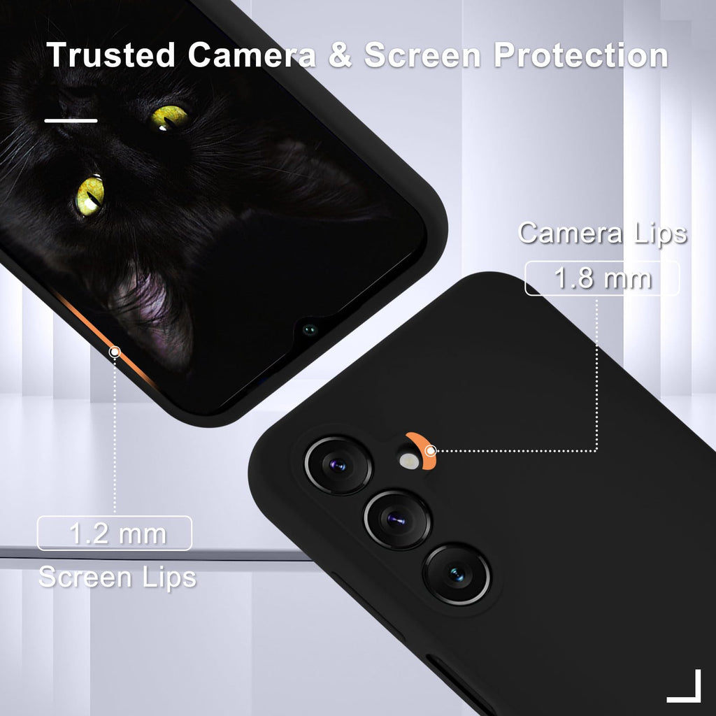 Samsung Galaxy A15 5G Case, Silicone Phone Case With 1 Screen Protector, Soft An