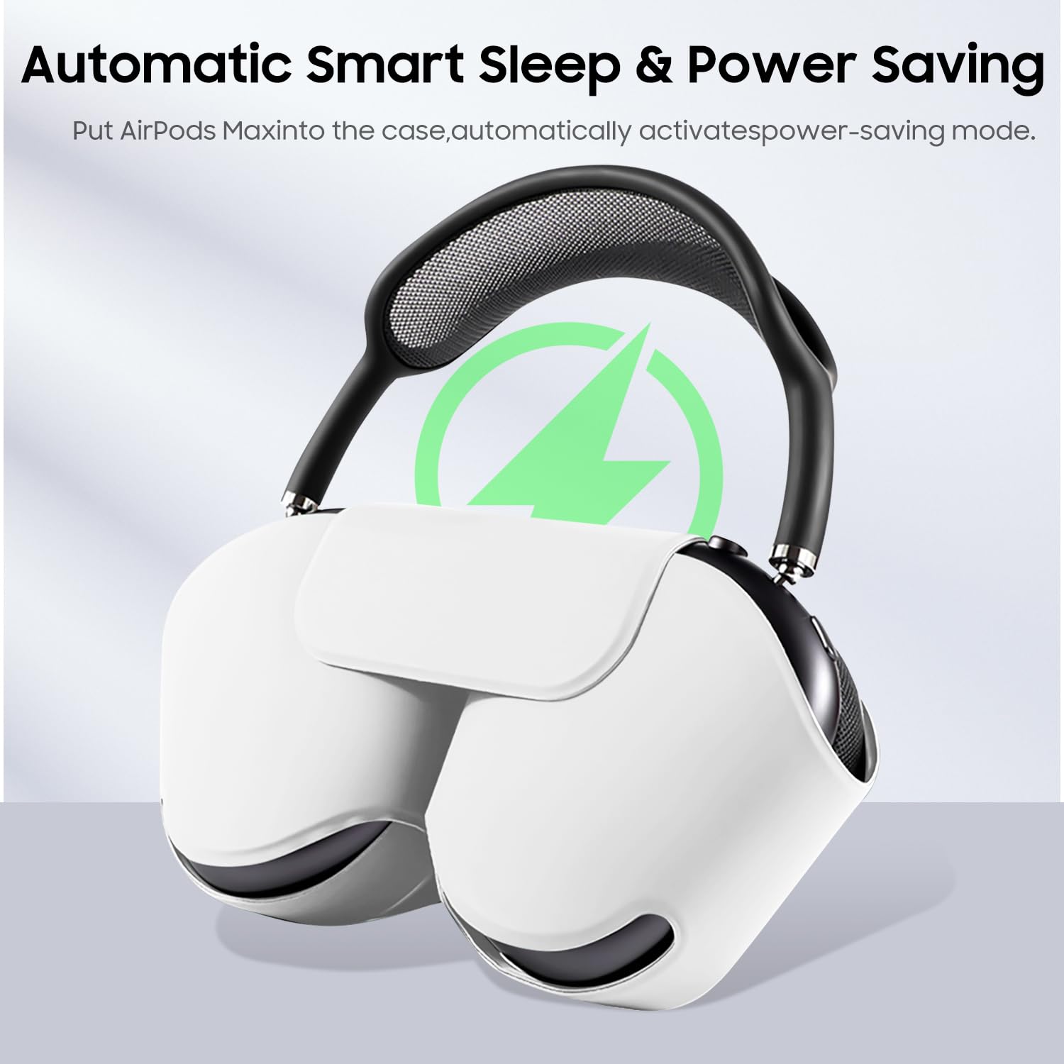 Airpods Max Protective Case 2020/2024, Automatic Sleep/Wake Up, For Portable Car