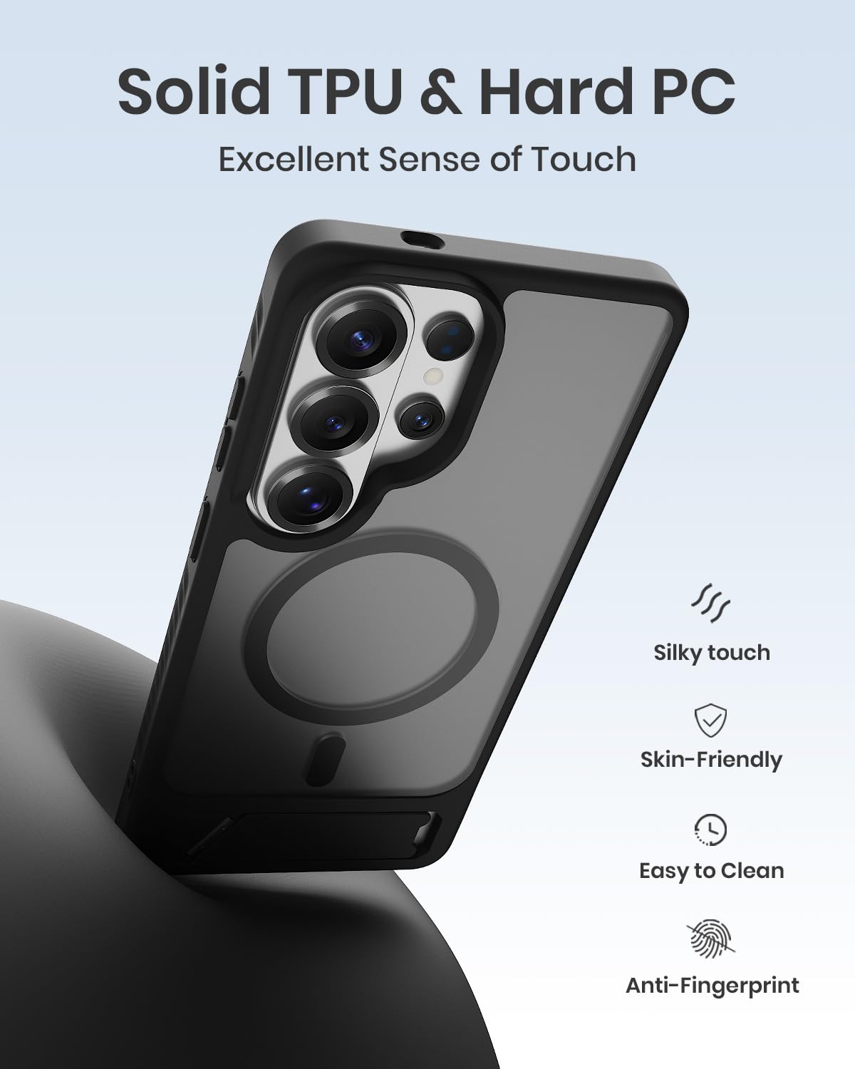 Magnetic for Samsung Galaxy S26 Ultra Case with Kickstand, Compatible with Mag-S