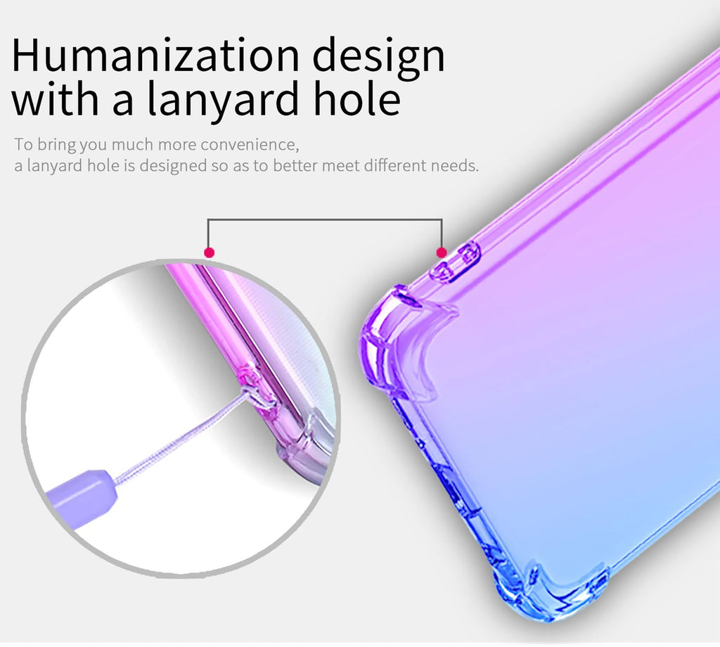 S26 Case: Women Girls Reinforced Corners Tpu Shock-Absorption Flexible Gradient