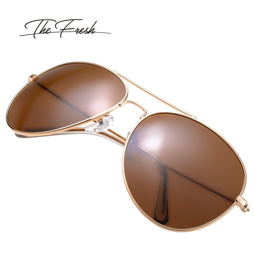 Classic Aviator Frame Light Color Lens XL Oversized Sunglasses Gift Box (2