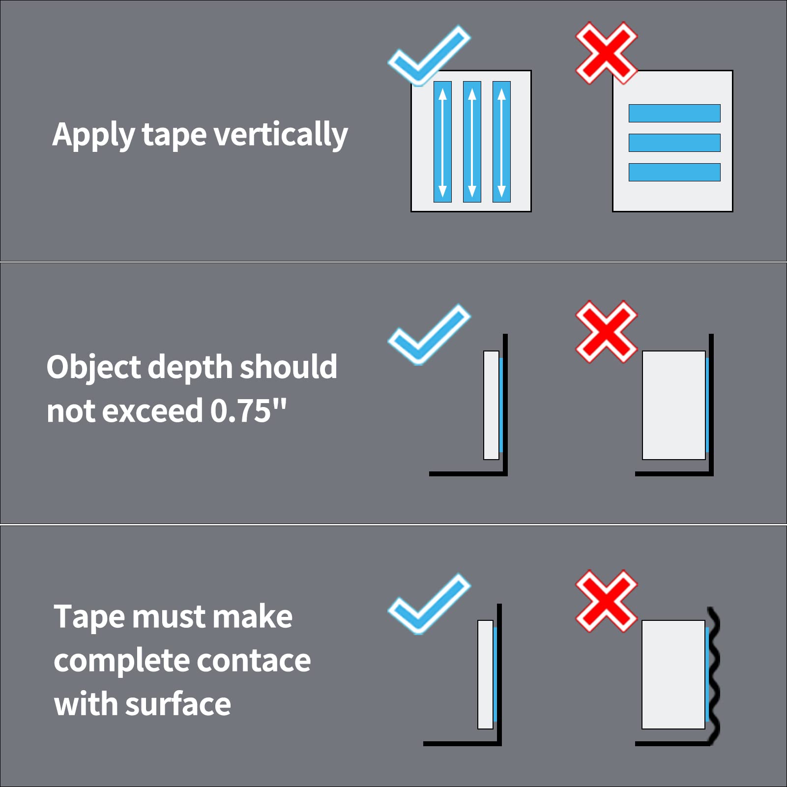 Mounting Tape (10FT), Multipurpose Removable Adhesive Foam Tape, Tr
