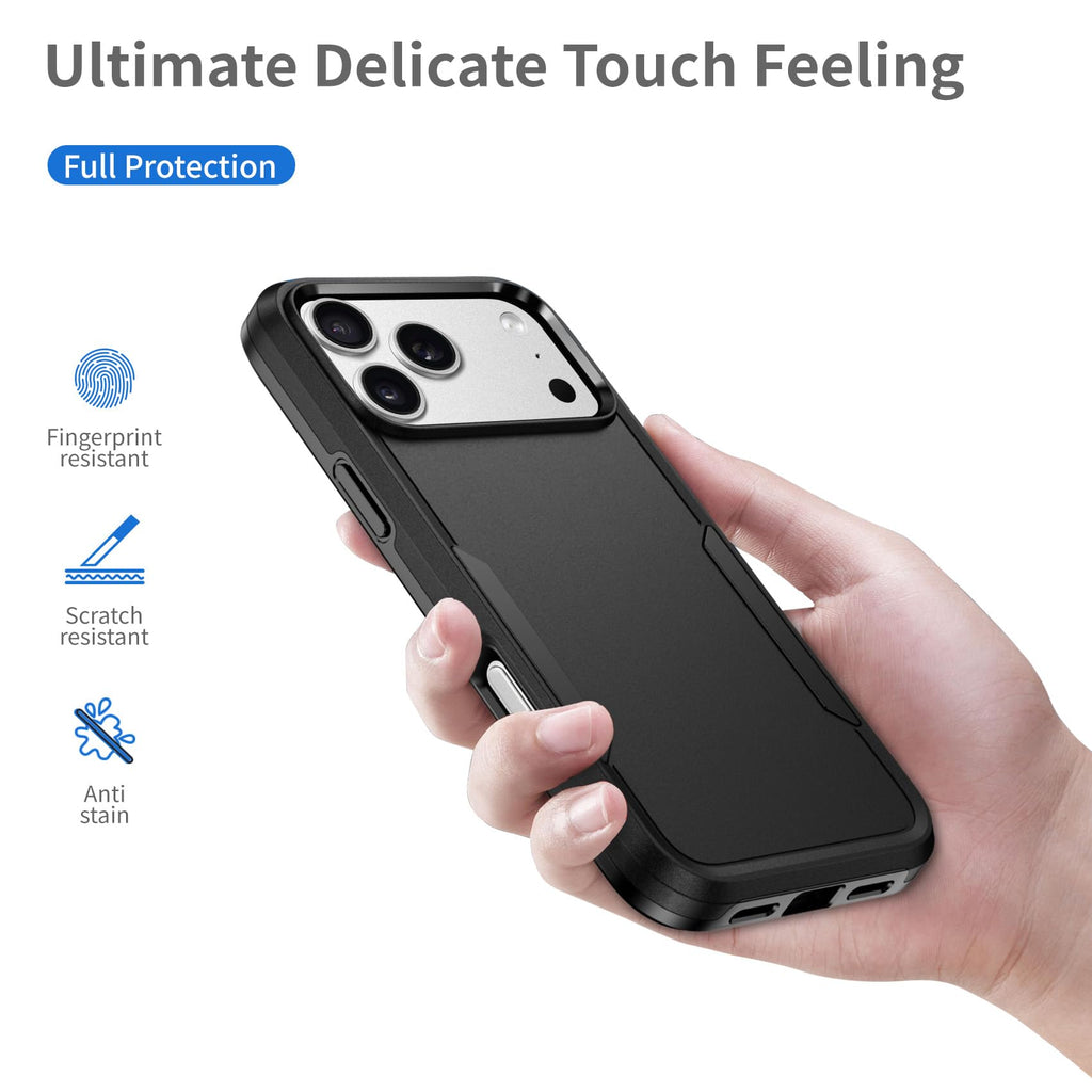 For Iphone 17 Pro Max Case, Dual Layer Heavy Duty Shockproof Protective Phone Ca