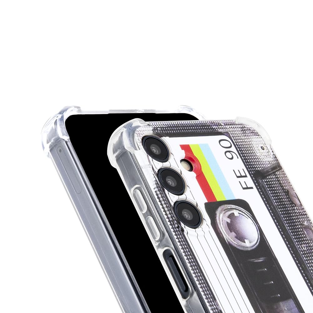 Phone Case Compatible with Galaxy A15 5G,80s Type Music Cassette Soft TPU Cover