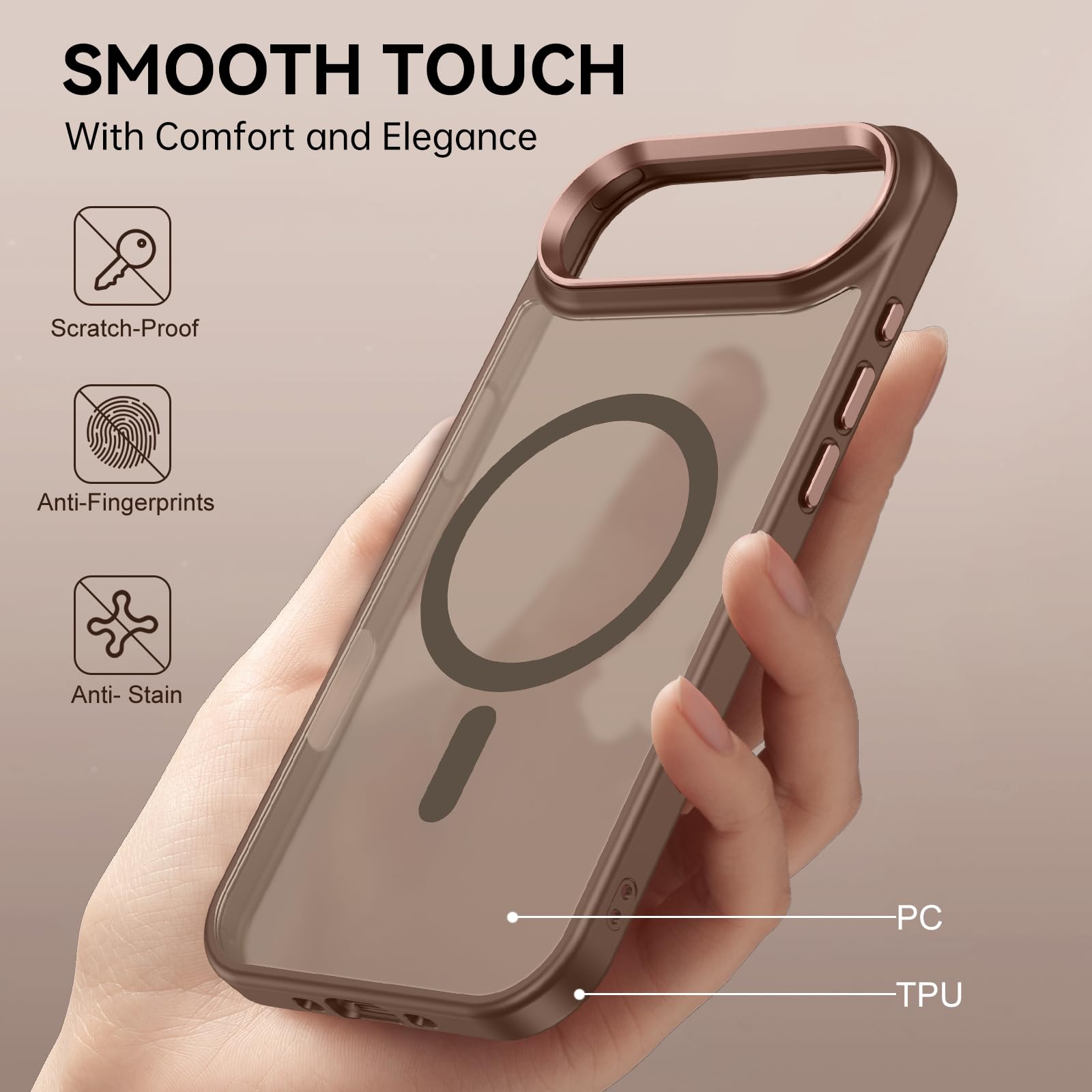 for iPhone Air Case 2025, [Compatible with MagSafe] Translucent Matte S