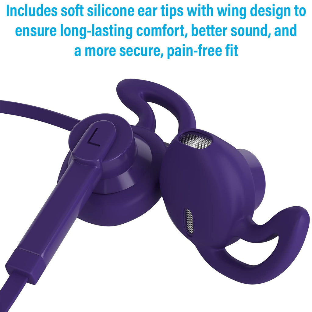 Wired Earbuds in-Ear Headphones, Earphones with Microphone, Slide Volume Control