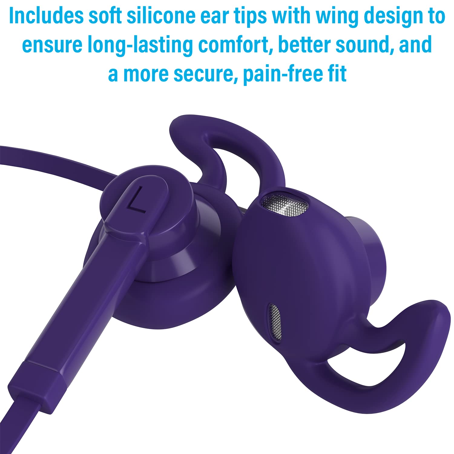 Wired Earbuds in-Ear Headphones, Earphones with Microphone, Slide Volume Control