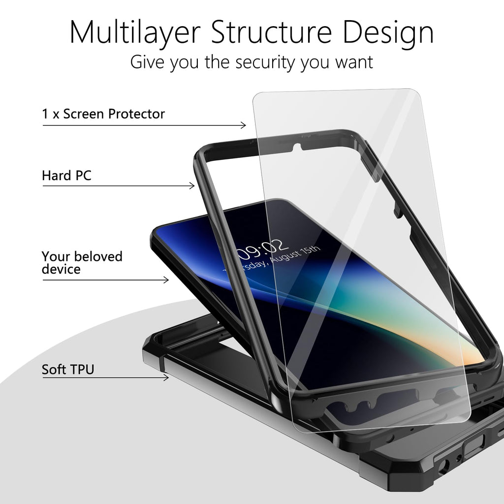 Galaxy A15 5G Heavy-Duty Case with Tempered Glass Screen Protector - Ultimate Pr