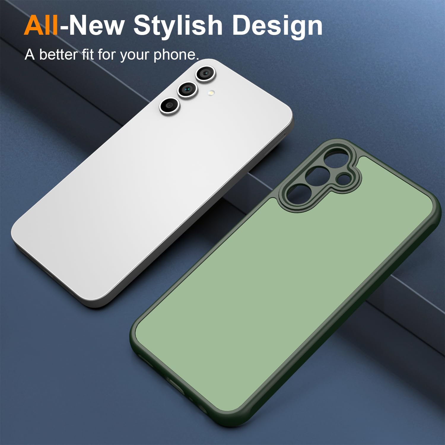 Galaxy A15 5G Case - Slim Matte Dual-Tone, Non-Slip & Anti-Fingerprint Protectio