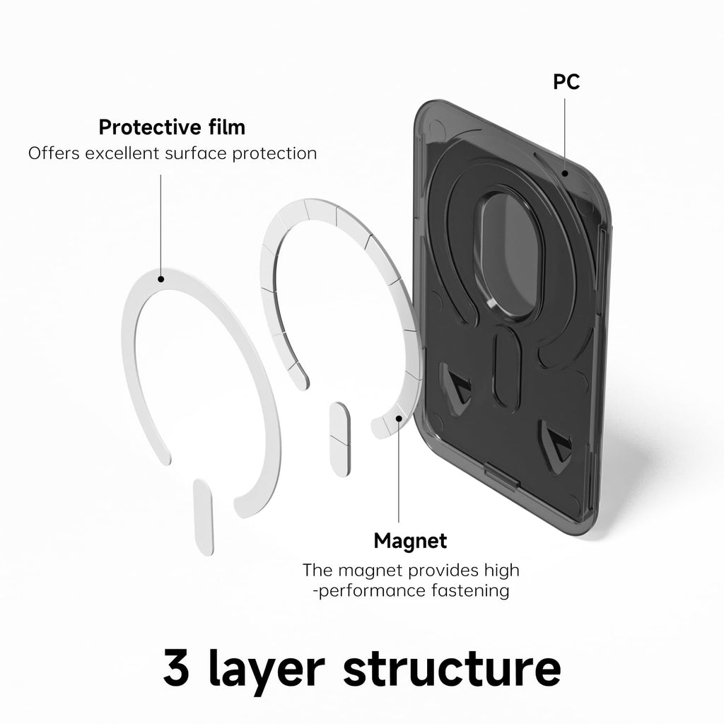 Wallet Clear Compatible with Magsafe Wallet, Slim Thin Translucen