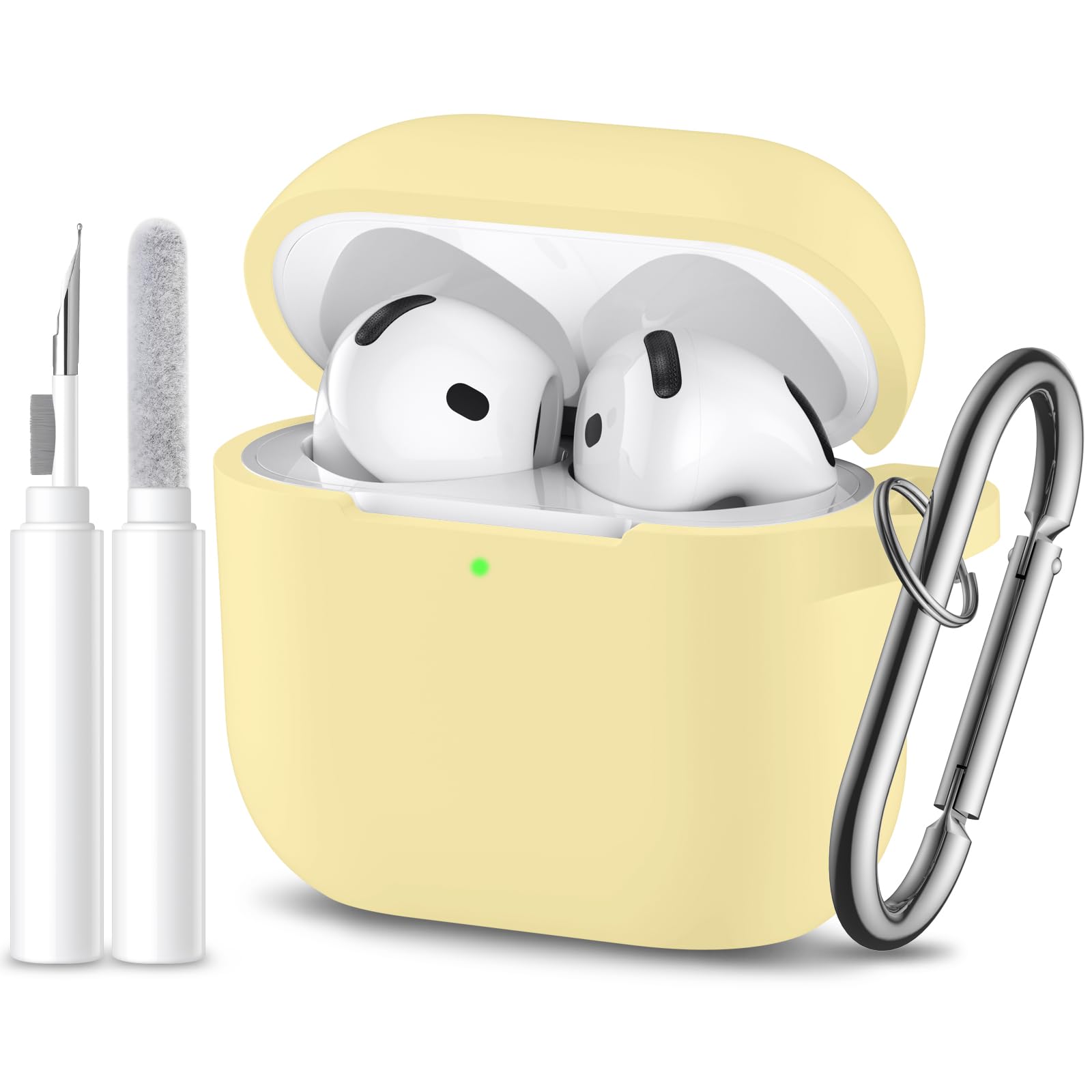 Airpods 4Th Generation Case Cover(2024),Soft Silicone Full Protective Case For A