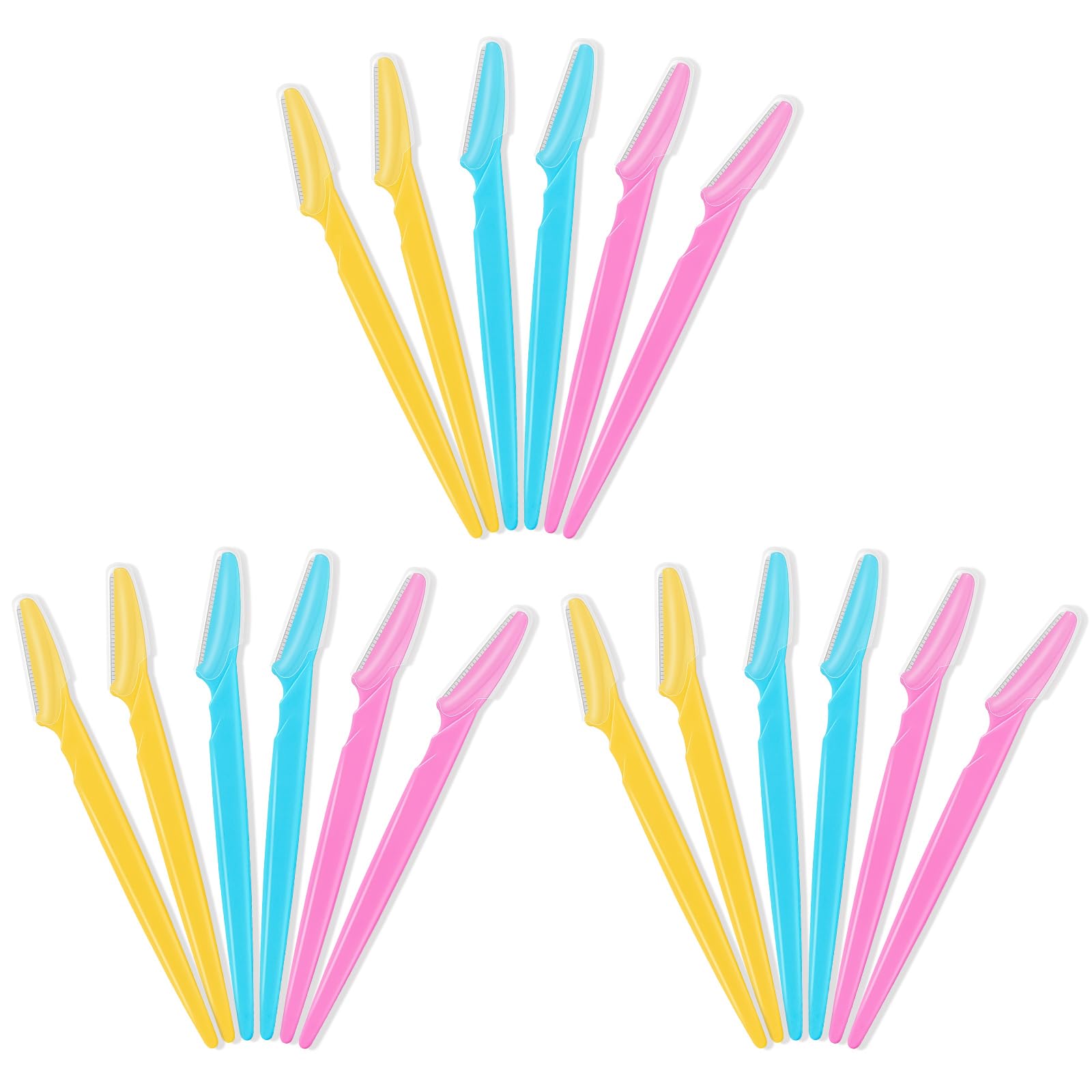 Razors Bulk 18 Pack — Multipurpose Facial Dermaplaning Razors with Protective Co