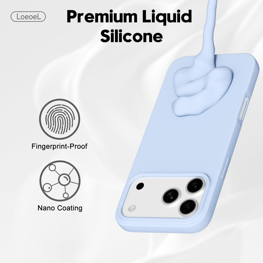 Iphone 17 Pro Case Silicone Mag Safe, Magsafe Ultra Slim Thin Magnetic Phone Cas