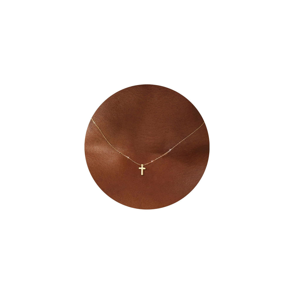 Gold Cross Necklace Gifts for Women Teen Girls, 14K Gold Silver Plated Dainty Pe