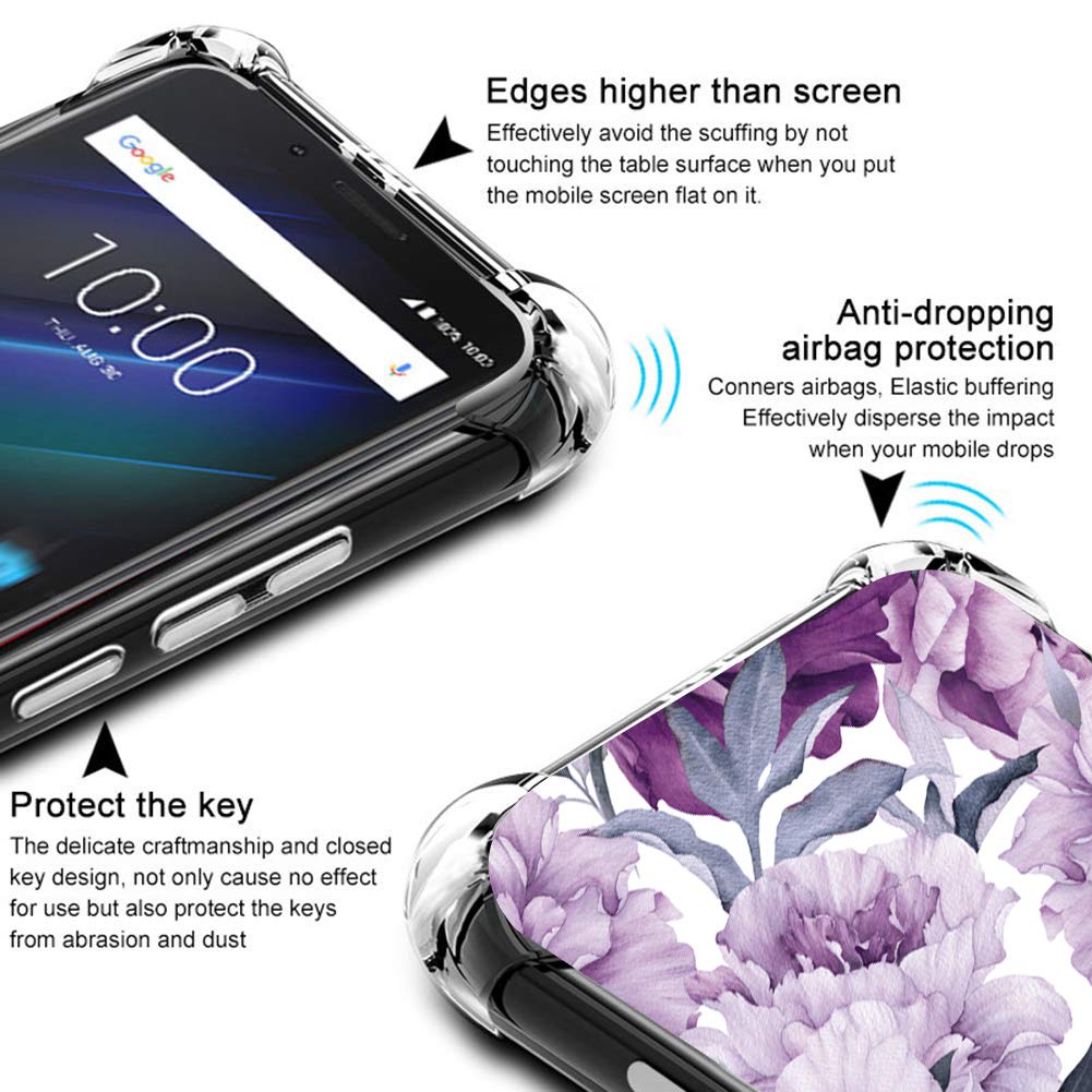 for Samsung Galaxy A10E case, Slim Flexible TPU for Girls Women Airbag Bumper Sh