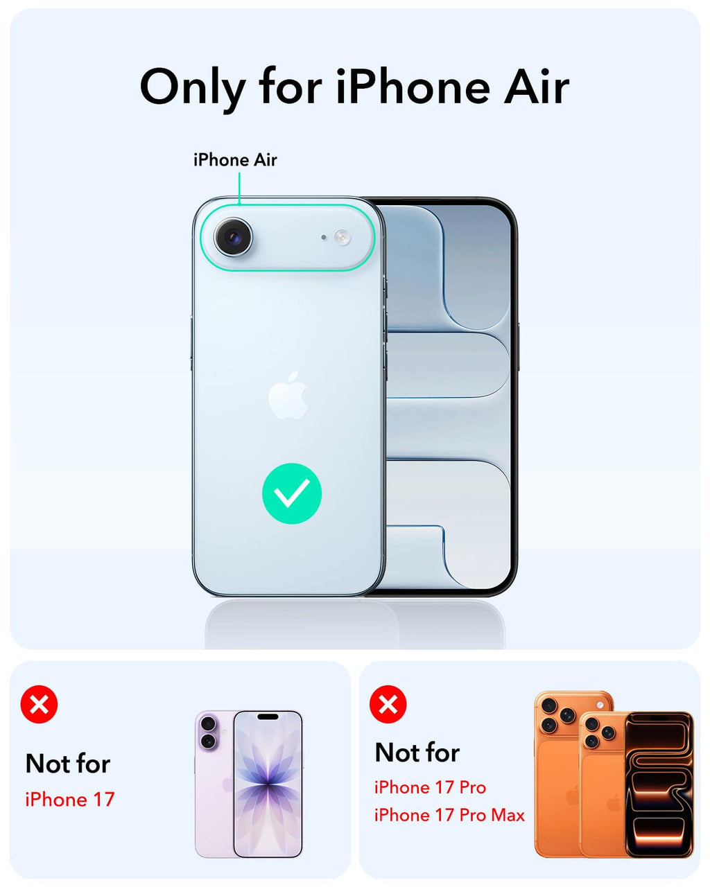 Iphone Air Case, 7X Military-Grade Drop Protection, Shock-Absorbing Rugged Iphon