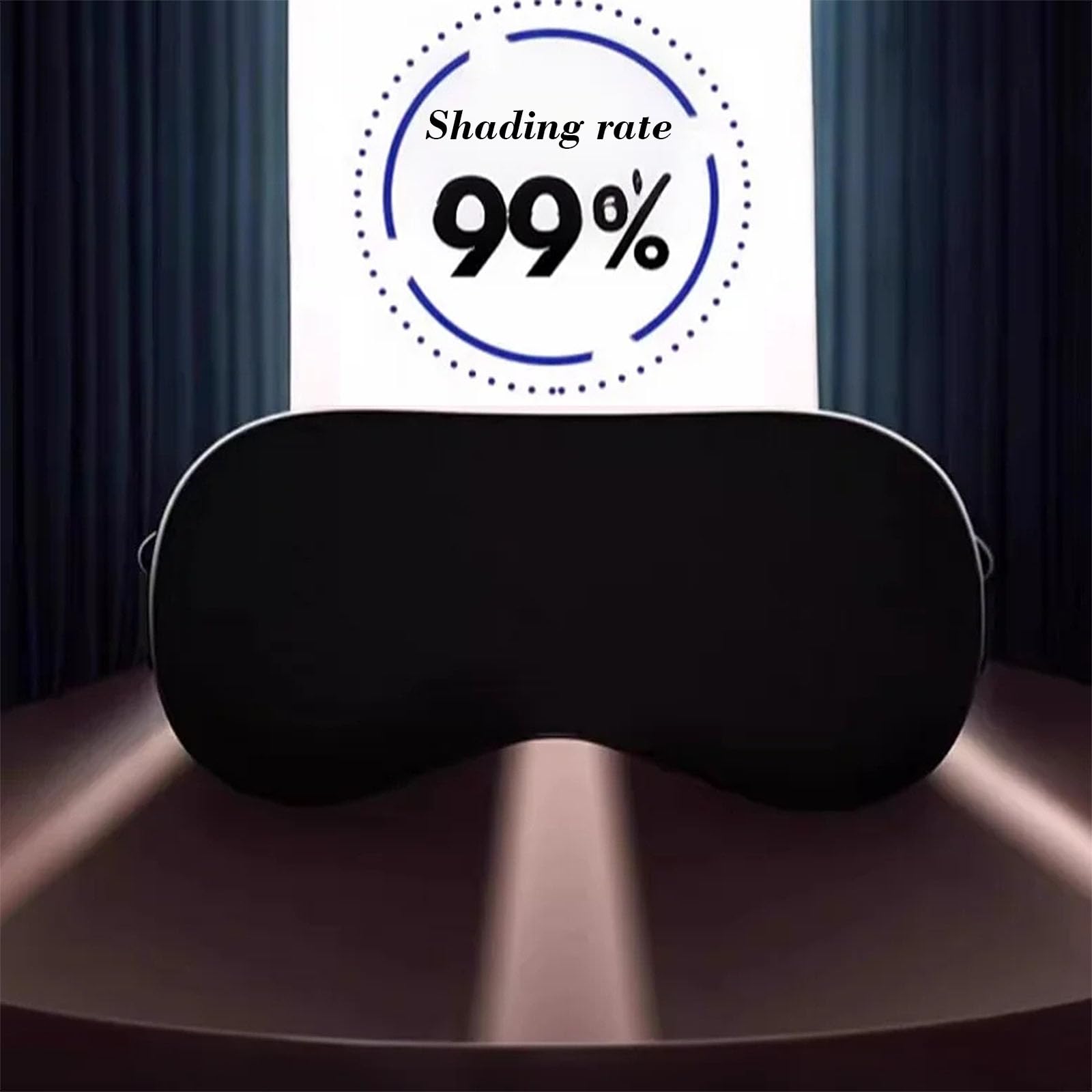 Sleep Mask for Women & Men, 100% Blackout Silky Eye Cover, Zero Eye Pressur