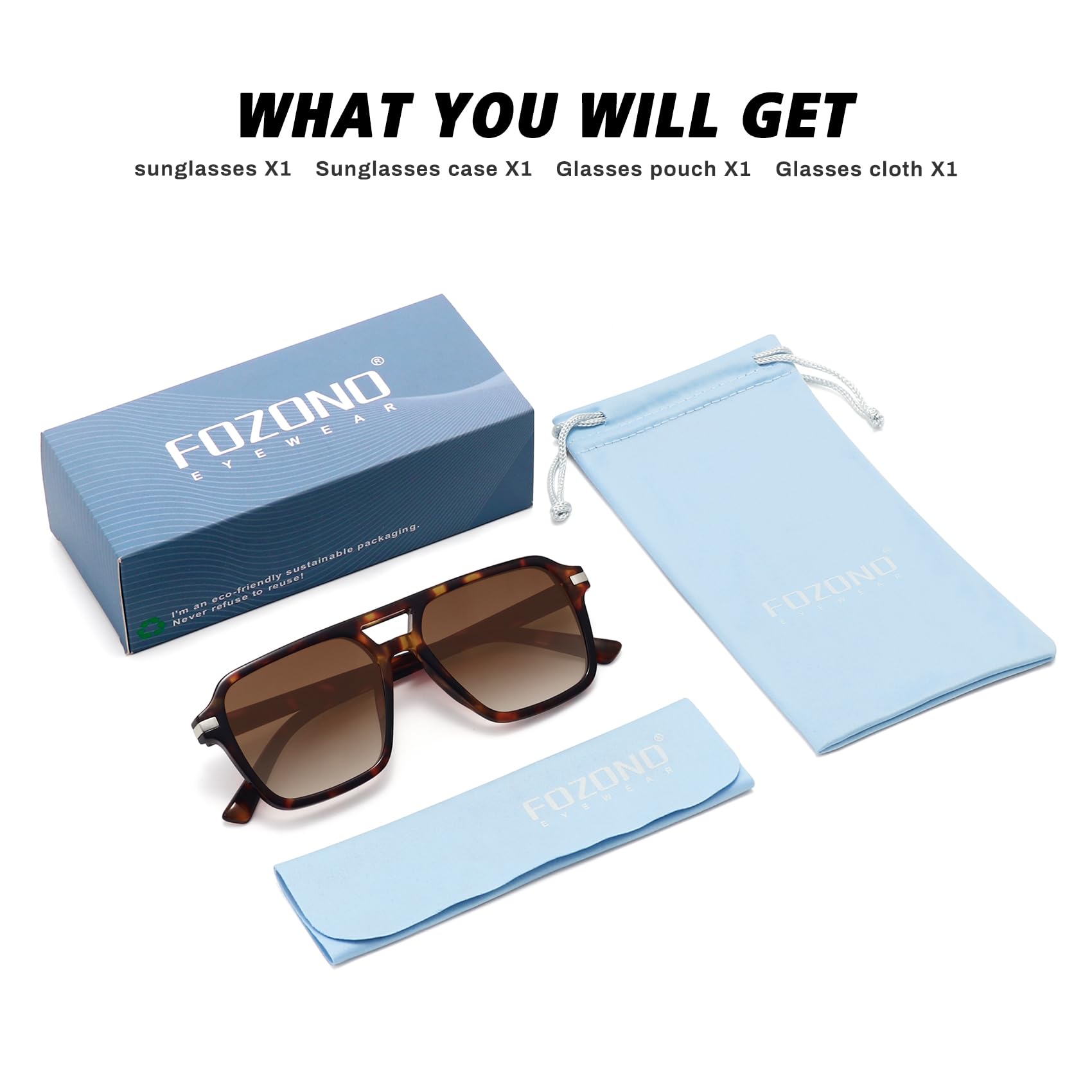 Aviator Sunglasses for Women Men Trendy Classic Square 70s 80s 90s Vintage