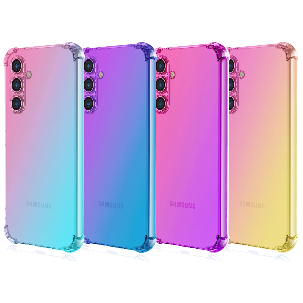 S26 Case: Women Girls Reinforced Corners Tpu Shock-Absorption Flexible Gradient