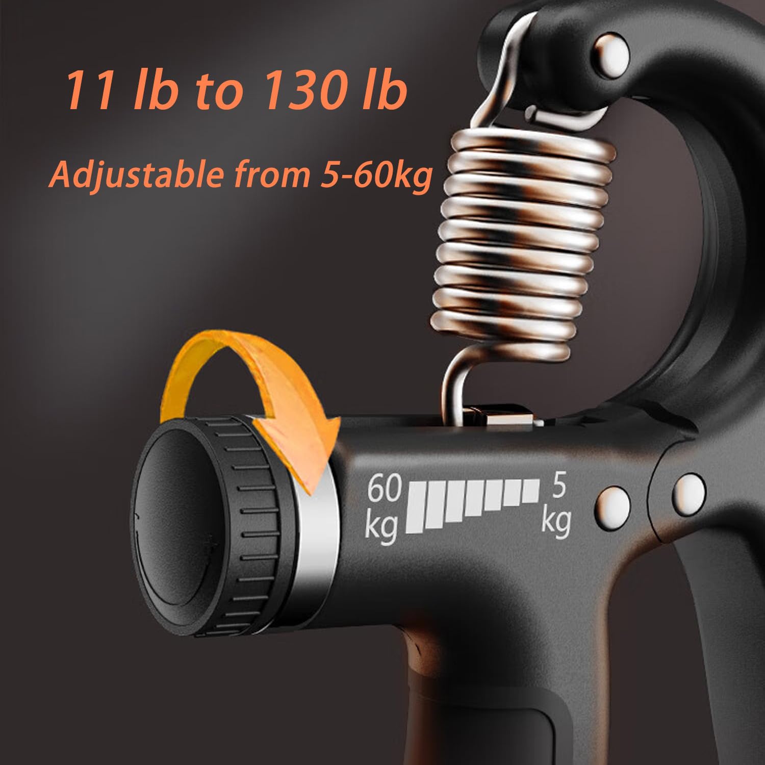 Hand Grip Trainer Number Counter Forearm Finger Wrist Gripper Exerciser 5-60kg A