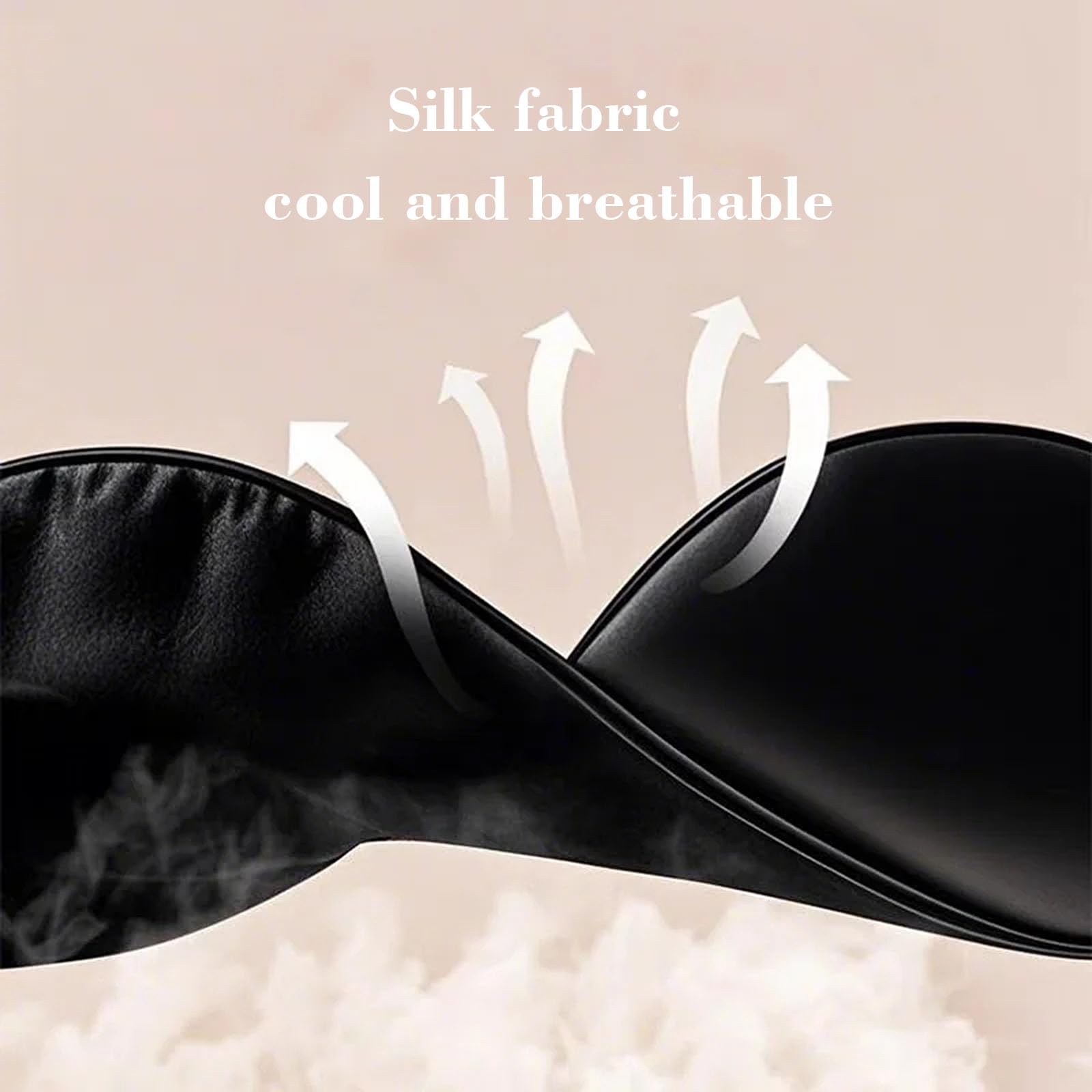Sleep Mask for Women & Men, 100% Blackout Silky Eye Cover, Zero Eye Pressur