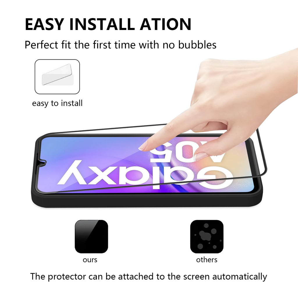 Samsung Galaxy A05 4G Case With Screen Protector[2Pcs], Soft Silicone Full Camer