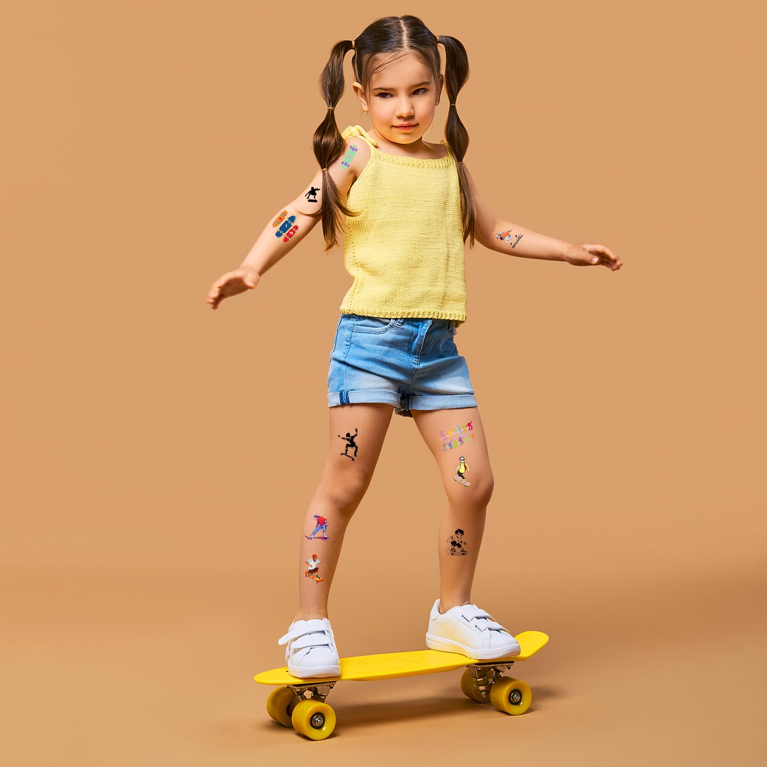 300 Skateboard Party Temporary Tattoos Stickers Sport Birthday Baby Shower Party